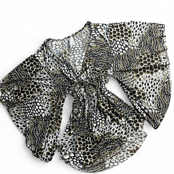 Kenneth cole paper tag brown and white angelic top - Picture 1 of 3